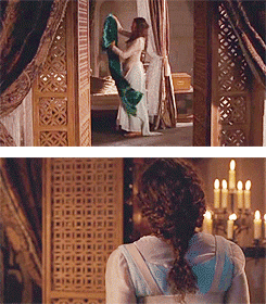 Guinevere In White, Aqua and Gold Spam 