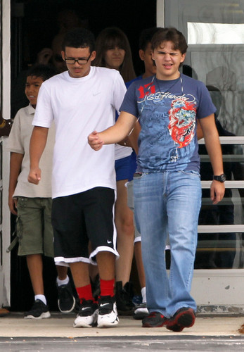  Johnathan and his cousin Prince Jackson at Six Flags in illinoise NEW August 2012