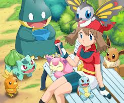 May and her Pokemon