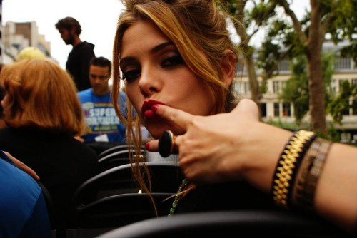 New/Old photo of Ashley BTS of LOL in Paris. [2010]