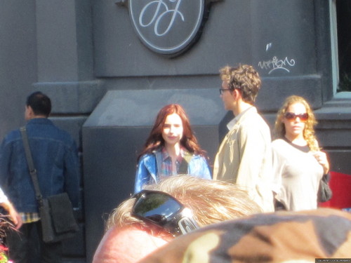  On the set of 'The Mortal Instruments: City of Bones' (August 21, 2012)