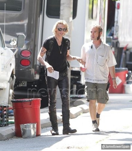  On the set of 'The Mortal Instruments: City of Bones' (August 23, 2012)