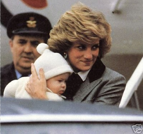  Princess Diana and baby Prince Harry