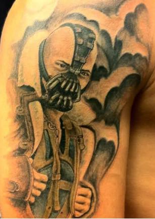  Tom Hardy's Bane tattoo art