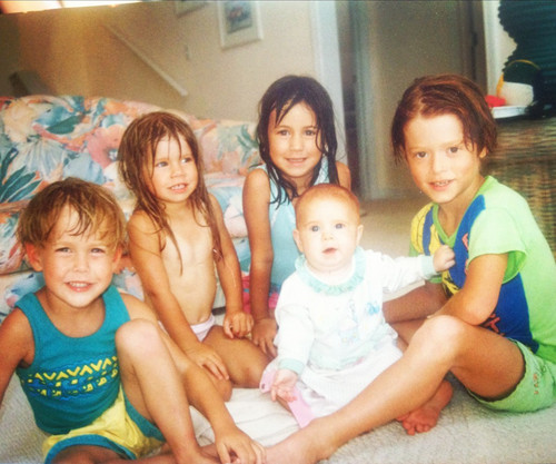  Young Chord with his brother and sisters