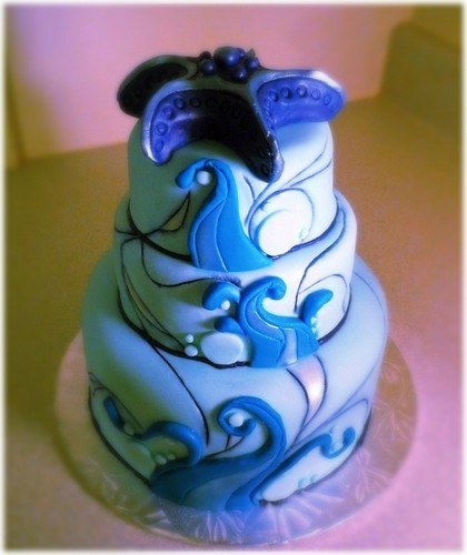 blue ocean cake