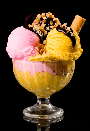  ice cream with tsokolate