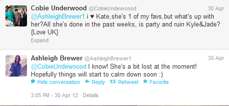  Ashleigh Brewer Tweeted Me ;)
