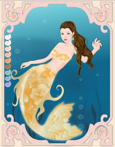  Belle as mermaid