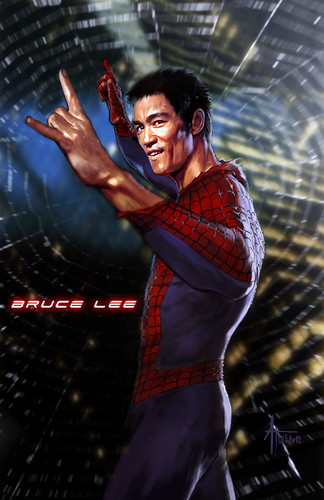 Bruce Lee as Spider-man