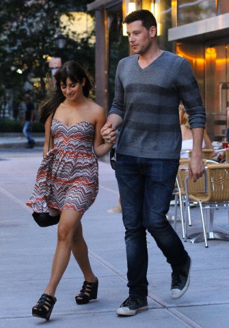  Cory & Lea On Set In New York