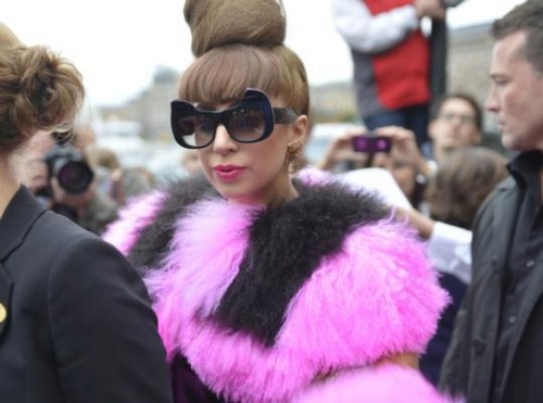  Gaga leaving her hotel in Stockholm
