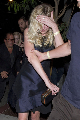  Kirsten Dunst leaving Metta World Peace AKA Ron Artest's party [August 30, 2012]