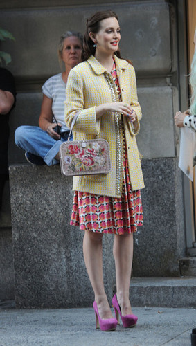  Leighton Meester on set Gossip Girl, 29 august 2012
