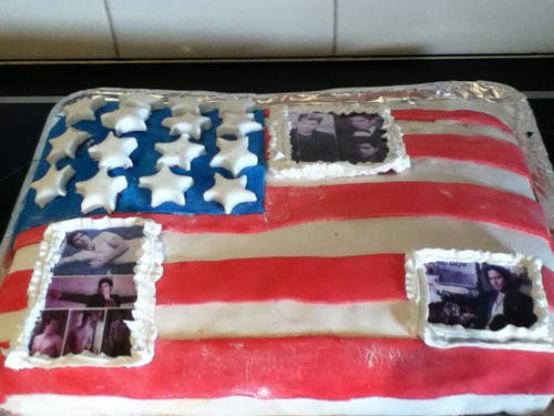  My 15th B-day cake American Flag (I'm Australian)