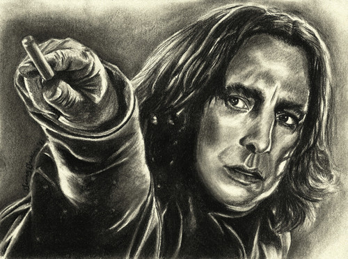 Severus Snape drawing by Jenny Jenkins