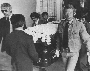  Steve being a pallbearer at Bruce Lee’s funeral.