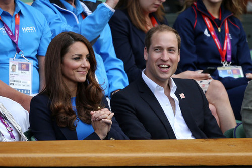  The Duke of Cambridge take in a Tag of Tennis at Wimbledon