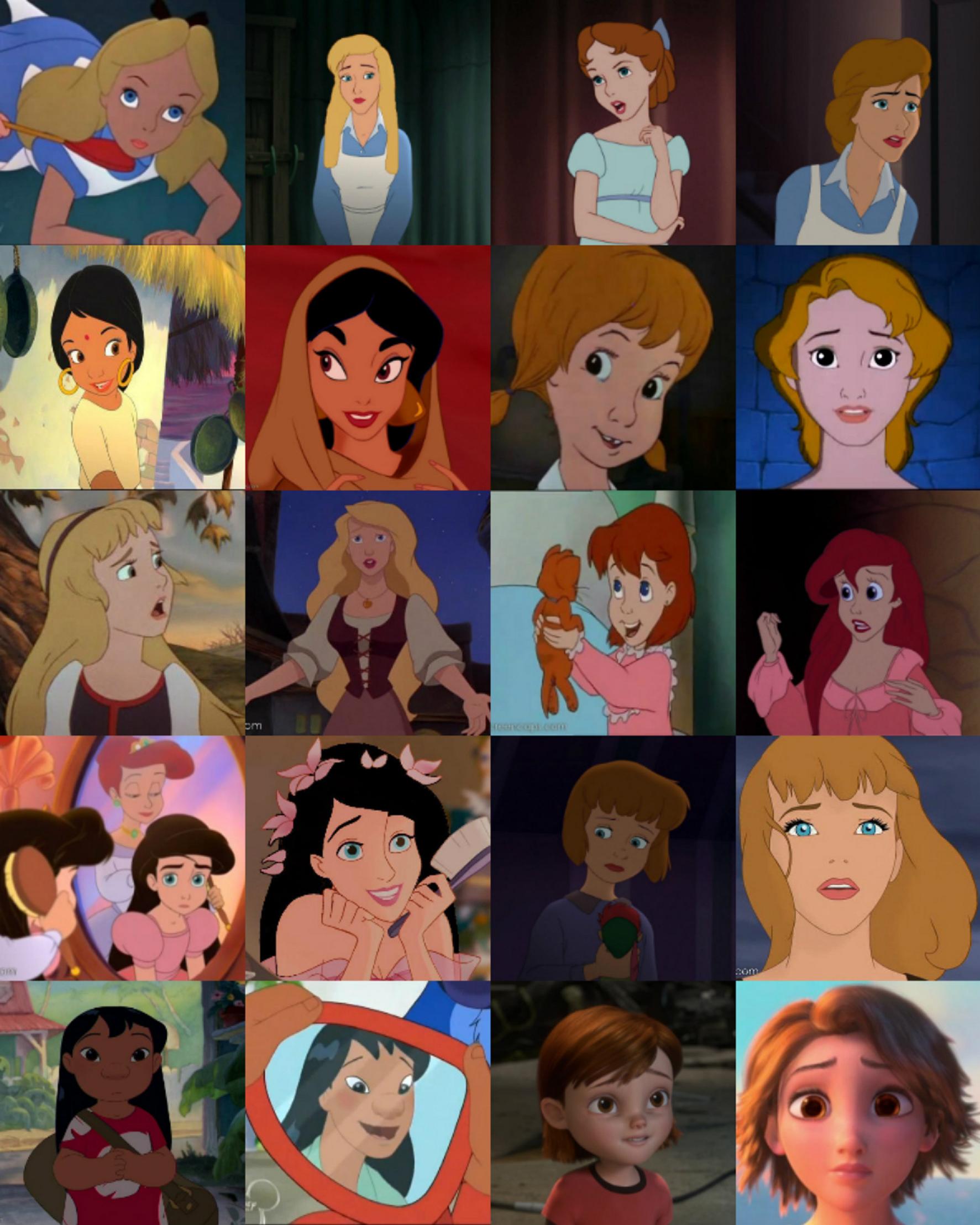The Young Heroines of Disney All Grown Up
