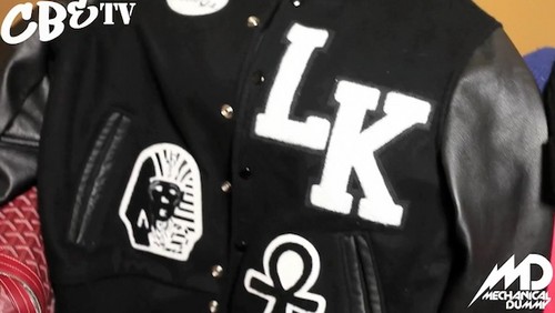  Tyga's clothing line Last Kings varsity swater (black)