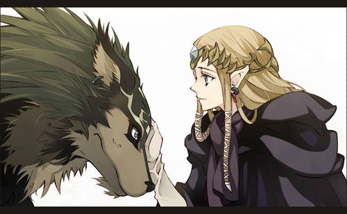  волк Link and Zelda