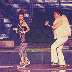  psy dance with top, boven & dara