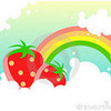 my 2 fav things strawberrys and rainbows XD w99w99w photo