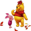 Pooh and Piglet playing in leaves! Nuttypeanut photo