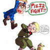 PIZZA FIGHT!!!! XD GabbyRaptor photo