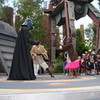 this is me in 2009 fighting darth vader and i had to fight him in a pink skirt . carlenejasper photo