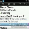 My first tweet from a celeb was from Bianca Claxton from Parade, I was so hapz :D *dancing face* <3 twilight_team photo